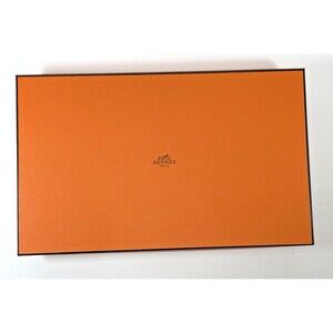 Authentic Orange Hermes Large Empty Box 15 1/4" x9 1/2” x 2 3/4" READ